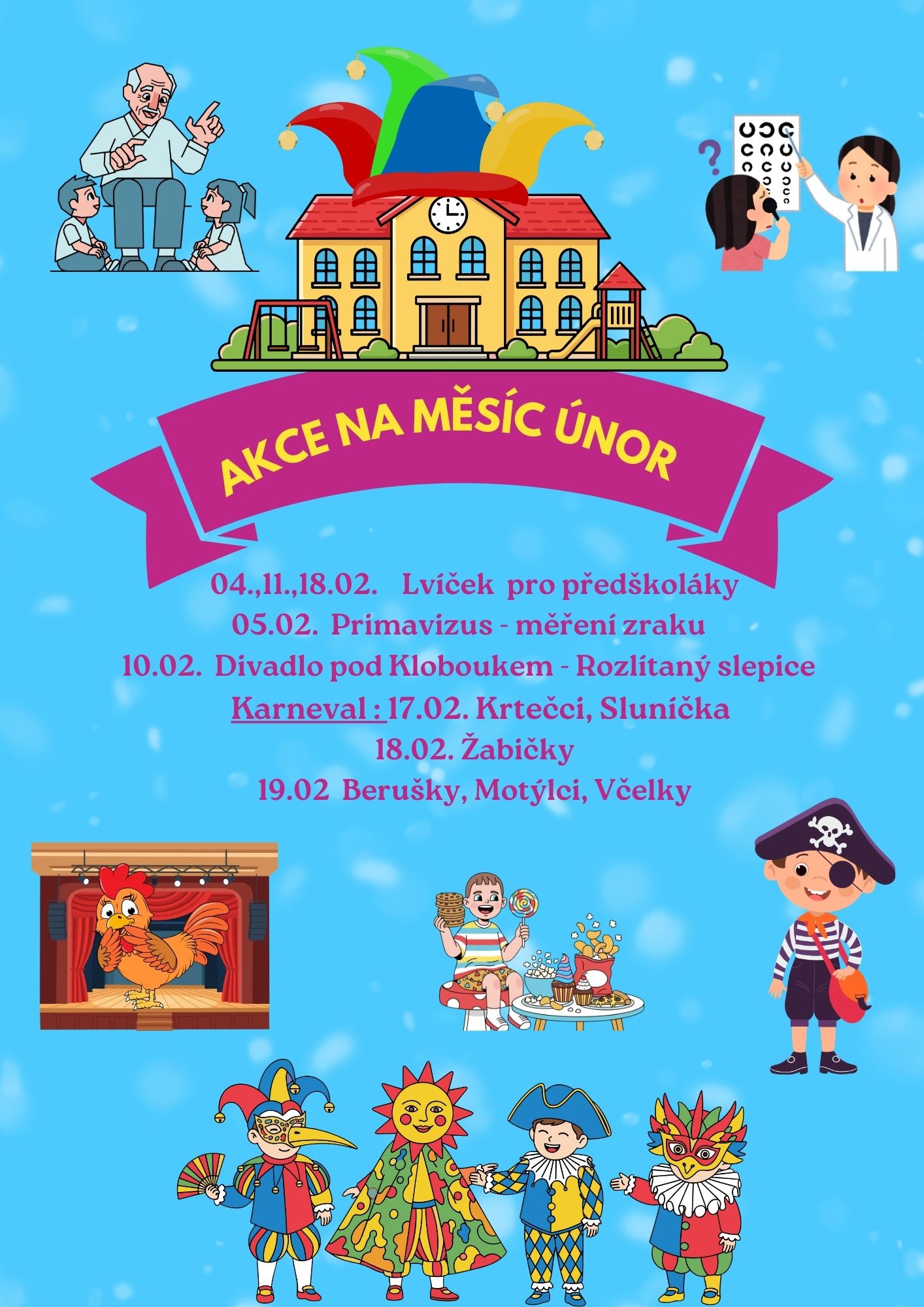 Akce na měsíc únor